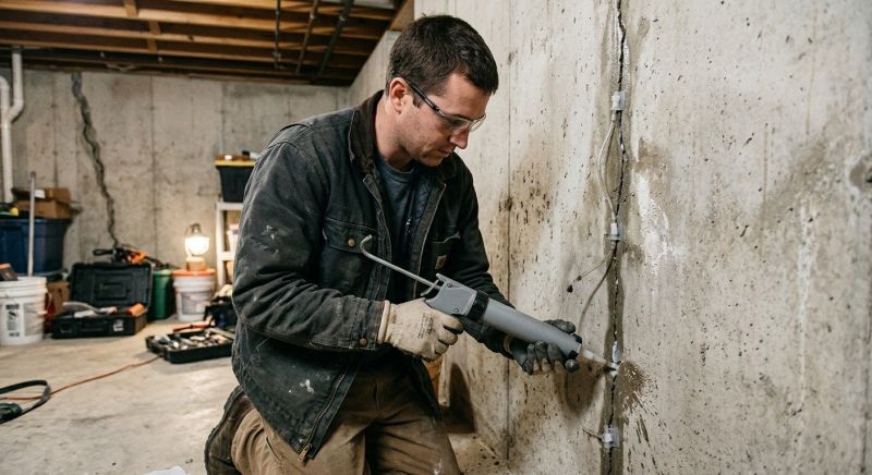 Basement Crack Repair in Mason County, WA