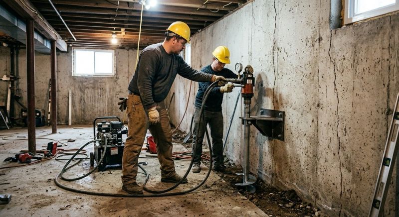 Basement Stabilization in Mason County, WA