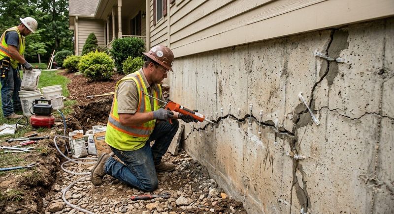 Cracked Foundation Repair in Belfair, WA