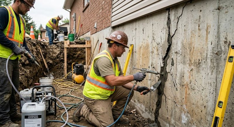 Cracked Foundation Repair in Elma, WA