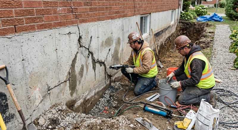 Cracked Foundation Repair in Steilacoom, WA