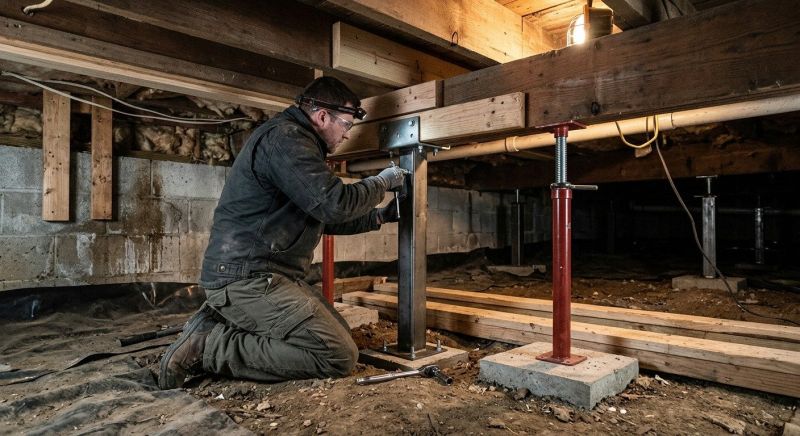 Crawlspace Structural Repair in Mason County, WA