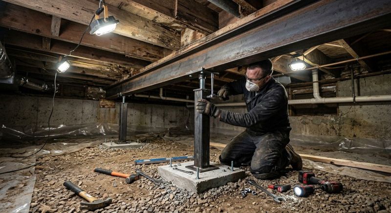 Crawlspace Structural Repair in Mason County, WA