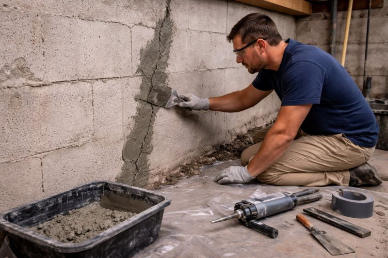 Foundation Crack Repair in Hoodsport, WA
