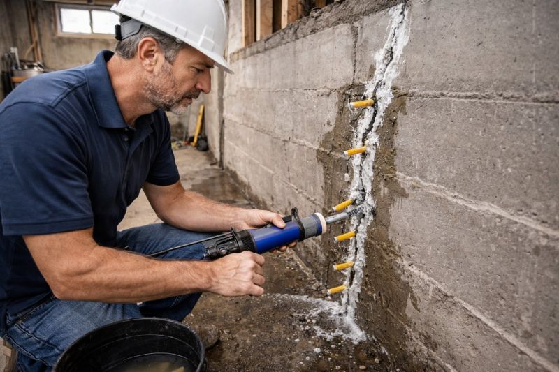 Foundation Crack Sealing in Mason County, WA
