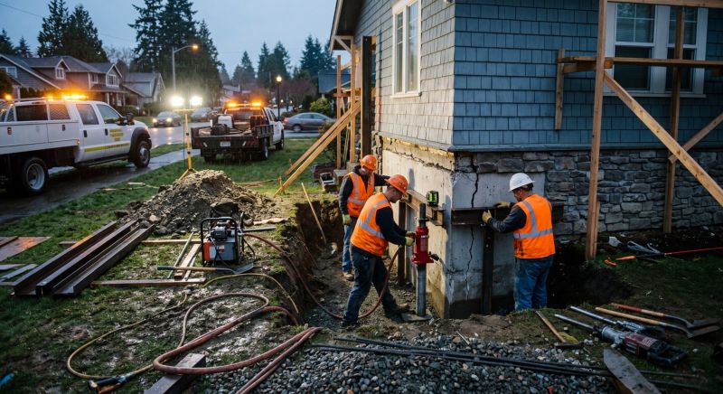 Foundation Stabilizing in Union, WA