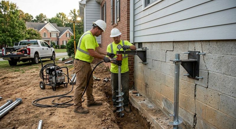 Helical Piers Installation in Mason County, WA