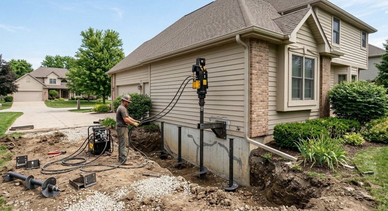 Helical Piers Installation in Mason County, WA