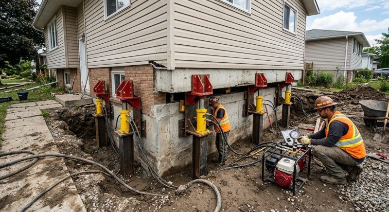 Sinking Foundation Lifting in Mason County, WA