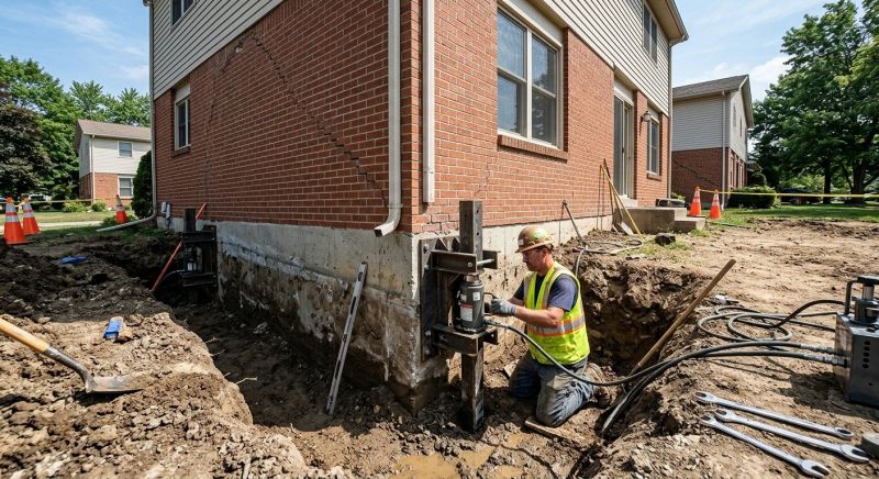 Sinking Foundation Repair in Lacey, WA