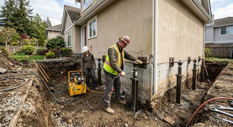 Sinking Foundation Repair in Mason County, WA