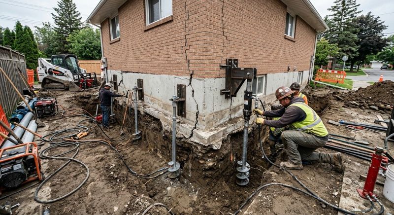 Sinking Foundation Repair in Olympia, WA