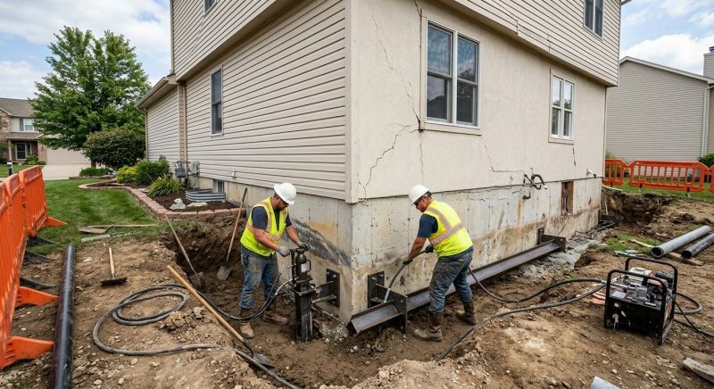 Sinking Foundation Repair in Union, WA